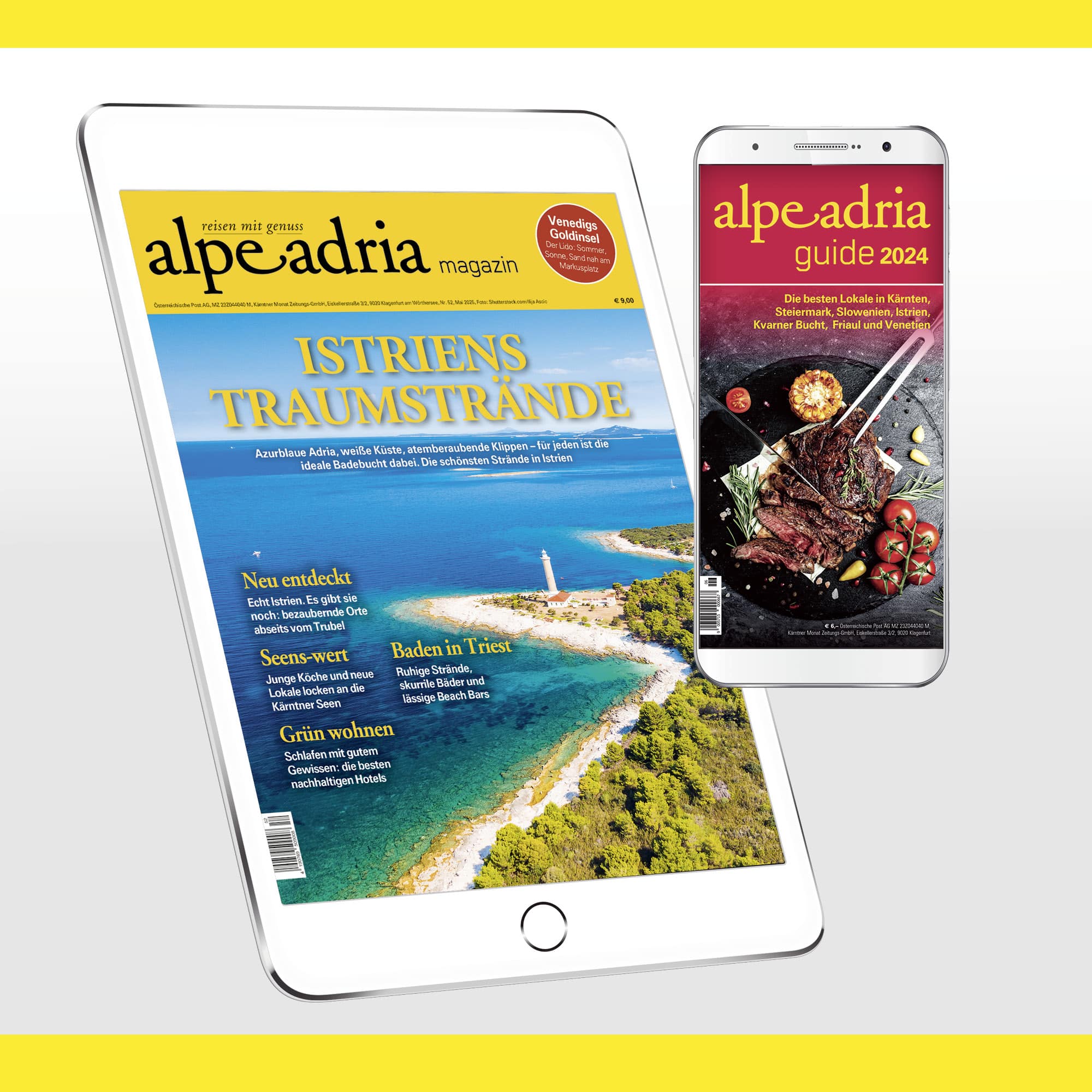 Alpe Adria Magazin & Alpe Adria Guide - Jahresabo PDF