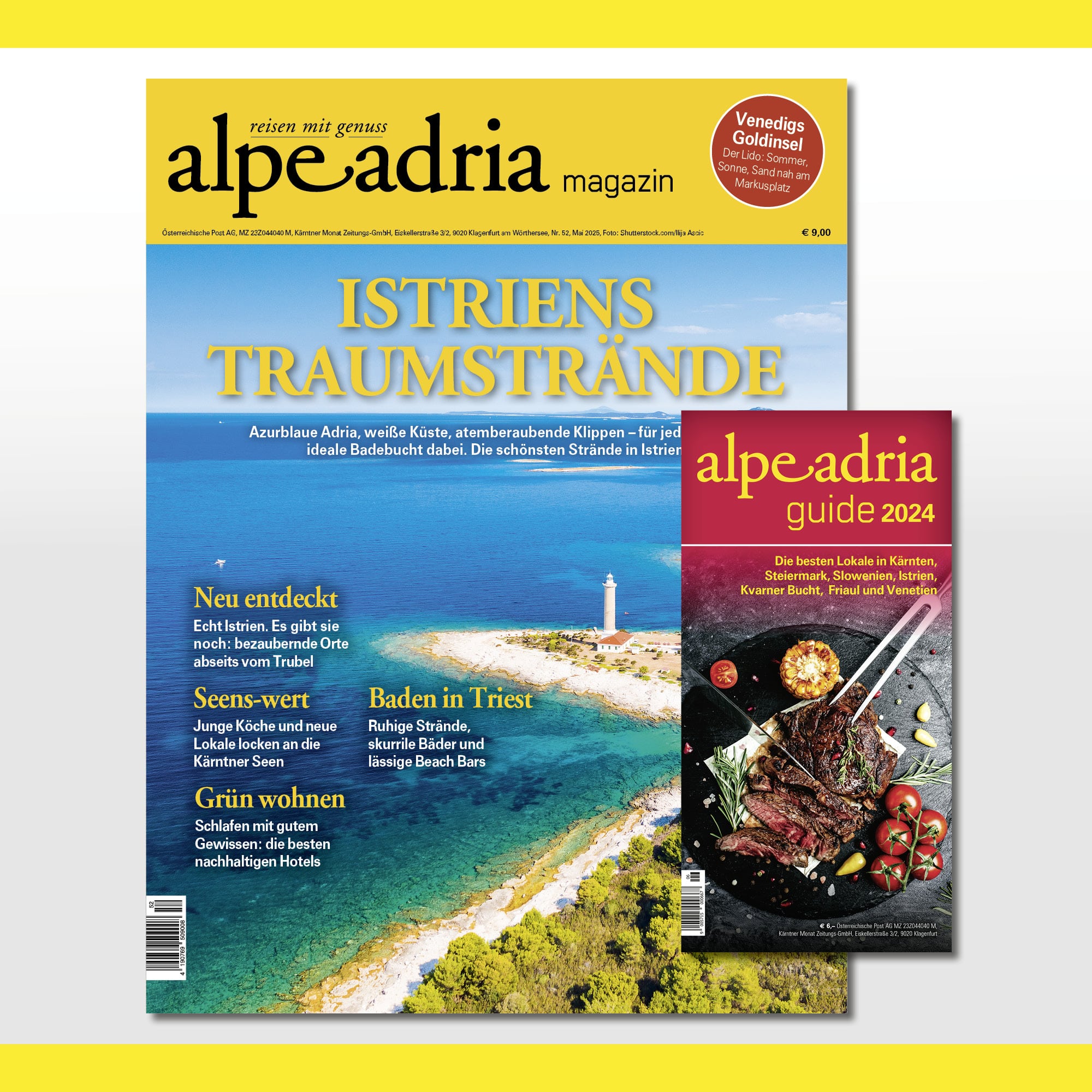 Alpe Adria Magazin & Alpe Adria Guide - Jahresabo Print EU