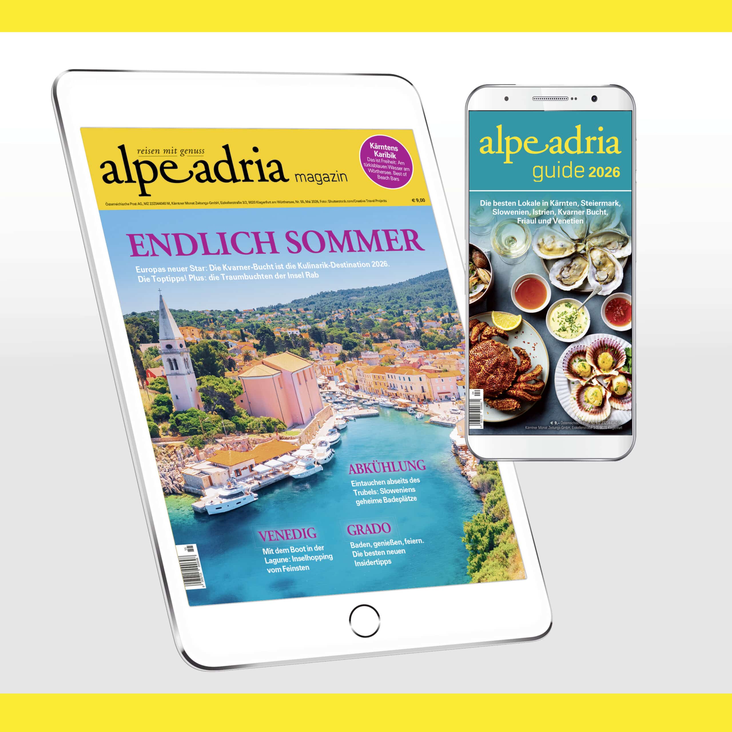 Alpe Adria Magazin & Alpe Adria Guide - Jahresabo PDF