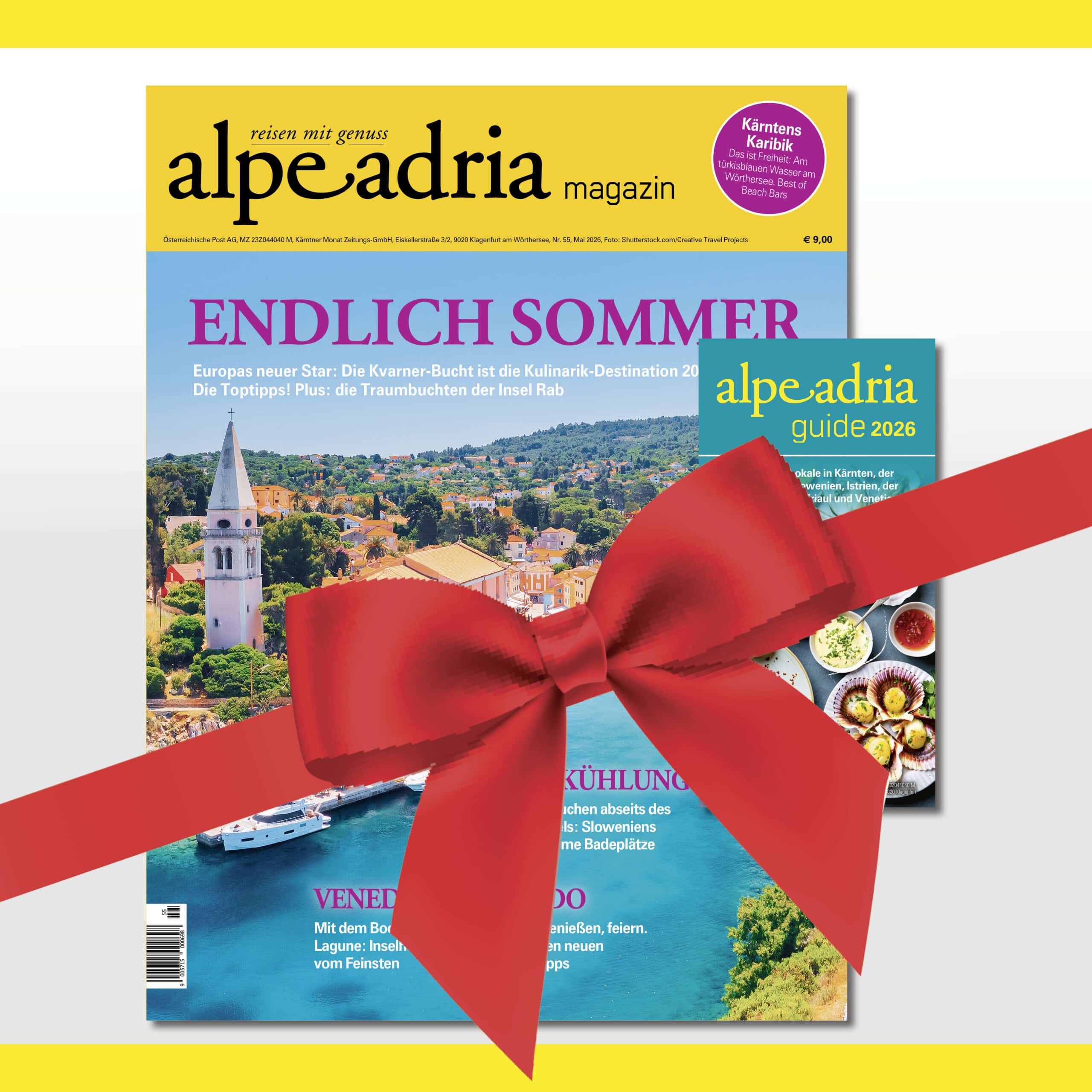 Alpe Adria Magazin & Alpe Adria Guide - Geschenksabo Print