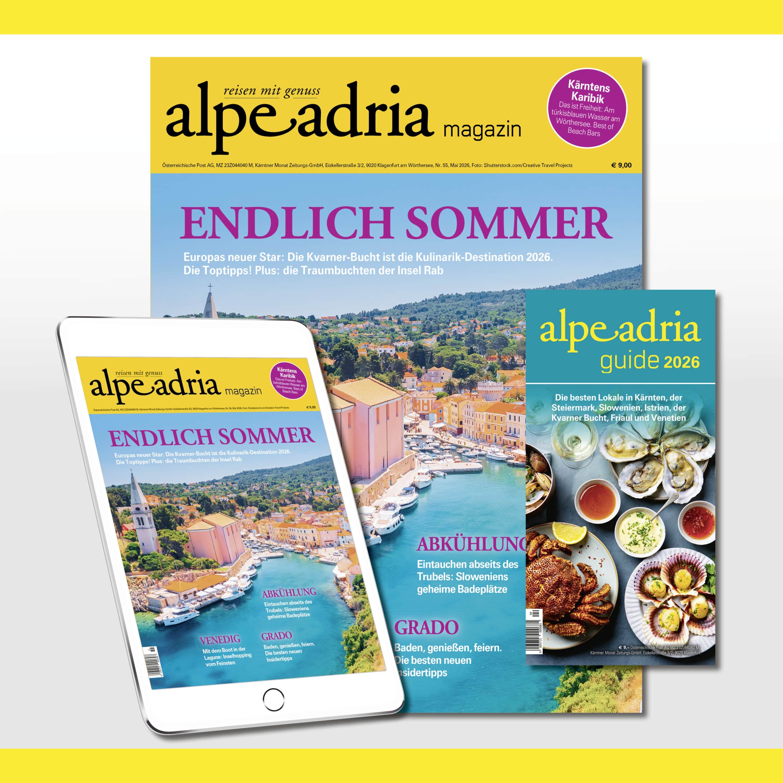 Alpe Adria Magazin DE - Kombiabo Print & PDF