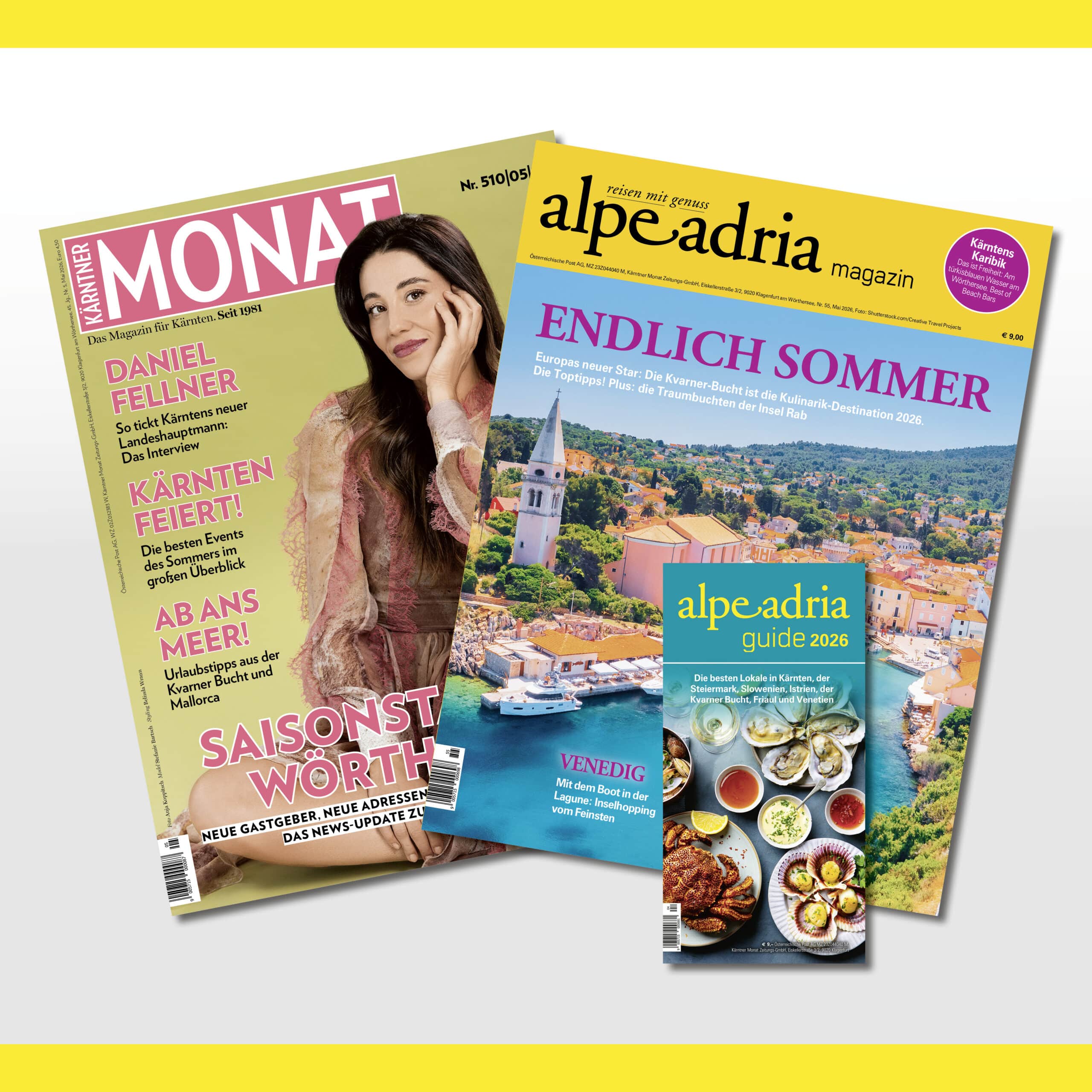 Alpe Adria Magazin - Kombiabo Print inkl. Kärntner MONAT