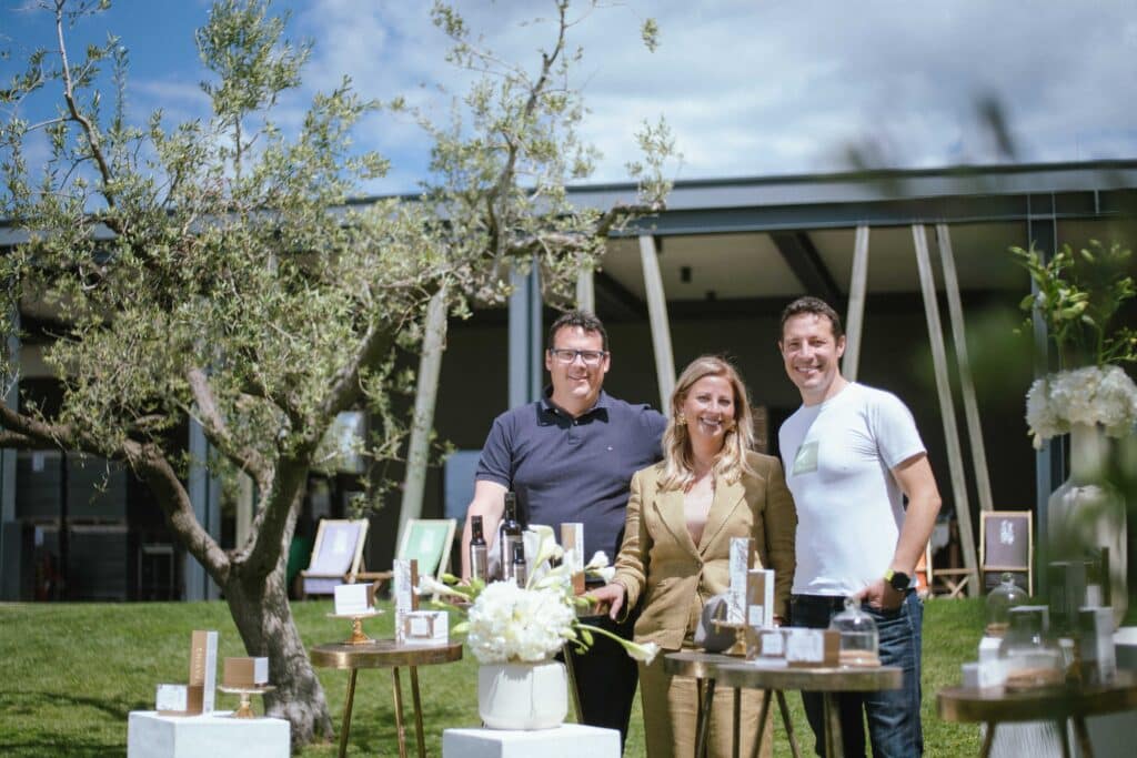 Chiavalon präsentiert Kosmetiklinie mit Olivenöl 2 sandi emanuela i tedi chiavalon ©Chiavalon